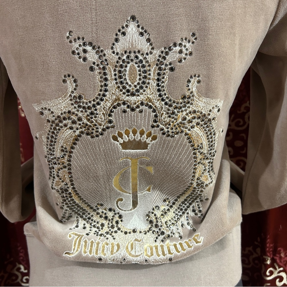 Juicy Couture Velour Zip Up Hoodie